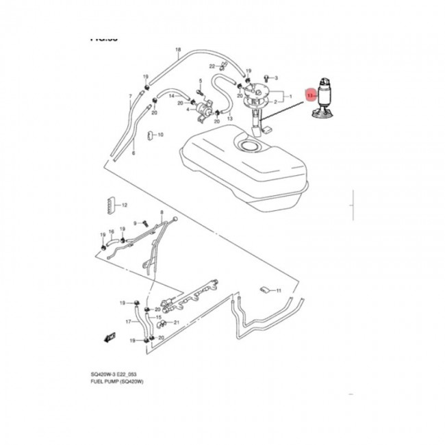E2068 15100-65D70-000 BOMBA GASOLINA UNIVERSAL CHEVROLET GRAND VITARA 2.0 00-06