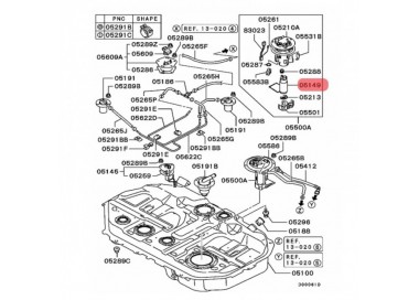 E2068 MR497143 BOMBA GASOLINA UNIVERSAL MITSUBISHI SIGNO 1.6 09-10