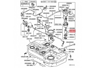 E2068 1760A029 BOMBA GASOLINA UNIVERSAL MITSUBISHI OUTLANDER 2.4 03-07