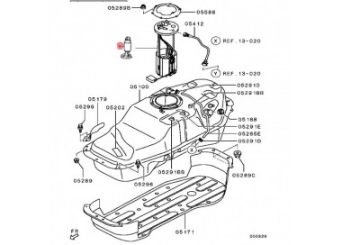 E2068 1760A318 BOMBA GASOLINA UNIVERSAL MITSUBISHI MONTERO SPORT 3.5 09-15