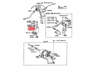 E2068 23221-66040 BOMBA GASOLINA UNIVERSAL TOYOTA HEMBRITA 4.5 93-15