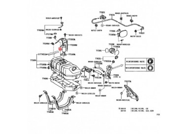 E2068 23221-15040 BOMBA GASOLINA UNIVERSAL TOYOTA MERU 05-09
