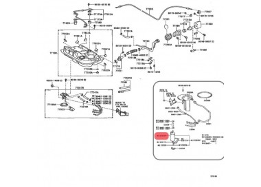 E2068 23220-74020 BOMBA GASOLINA UNIVERSAL TOYOTA  COROLLA 1.8 F.INYECTION 92-97