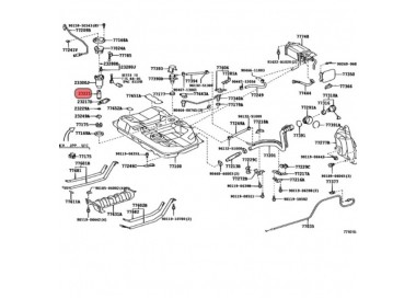 E2068 23221-0A030 BOMBA GASOLINA UNIVERSAL TOYOTA CAMRY LUMIERE  2.4 01-05