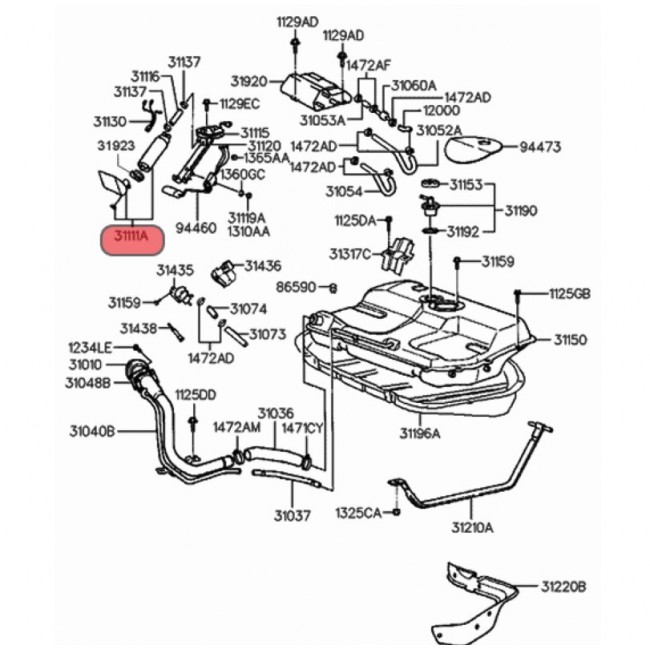E2068 31111-22050 BOMBA GASOLINA UNIVERSAL HYUNDAI ACCENT 1.3 99-05 E2068 31111-22050 BOMBA GASOLINA UNIVERSAL HYUNDAI ACCENT 1.3 99-05