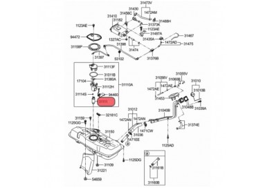 E2068 31111-1G500 BOMBA GASOLINA UNIVERSAL HYUNDAI ACCENT 1.6 06-11