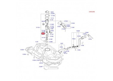 E2068 31111-25000 BOMBA GASOLINA UNIVERSAL HYUNDAI GETZ 1.6 05-12