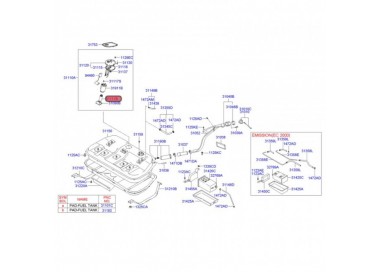 E2068 31111-38000 BOMBA GASOLINA UNIVERSAL HYUNDAI SONATA 2.5 98-05