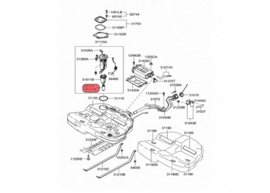 E2068 31911-09000 BOMBA GASOLINA UNIVERSAL HYUNDAI SONATA 3.3 V6 05-10