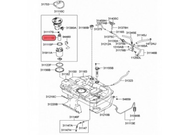 E2068 31111-38050 BOMBA GASOLINA UNIVERSAL HYUNDAI TIBURON 2.7 02-07