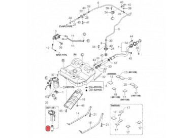 E2068 0K2NC-1335Z BOMBA GASOLINA UNIVERSAL KIA SPECTRA 1.6 00-03