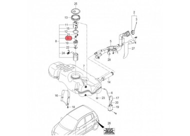 E2068 31111-07600 BOMBA GASOLINA UNIVERSAL KIA PICANTO 1.1 04-07