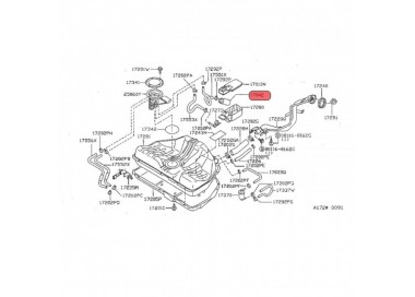 E2068 17042-0M000 BOMBA GASOLINA UNIVERSAL NISSAN SENTRA B13 00-08