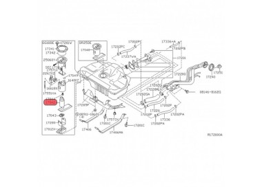 E2068 17042-5M011 BOMBA GASOLINA UNIVERSAL NISSAN SENTRA B15 00-08