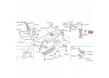 E2068 17040-3S500 BOMBA GASOLINA UNIVERSAL NISSAN FRONTIER 2.4 00-11