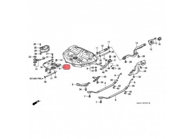 E2068 17040-SR1-M30 BOMBA GASOLINA UNIVERSAL HONDA CIVIC 1.6 92-95