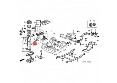 E2068 17040-S5A-930 BOMBA GASOLINA UNIVERSAL HONDA CIVIC 1.7 01-05