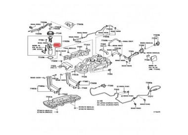 PG0106-A01175 23220-0C050 BOMBA GASOLINA UNIVERSAL TOYOTA HILUX 2.7 06-12