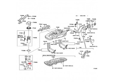 PG0106-A01175 77020-04060 BOMBA GASOLINA UNIVERSAL TOYOTA TACOMA 4.0 04-15