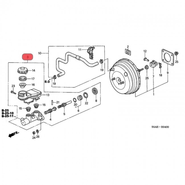 46100-S5D-A51 46100-S5D-A51 BOMBA FRENO HONDA CIVIC 01-05